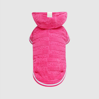 Beach Bum Towel Hoodie in Pink, Canada Pooch, Dog Hoodie|| color::pink|| size::na