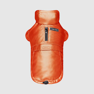 Cold Front Raincoat  in orange, Canada Pooch, Dog Coat|| color::orange|| size::na
