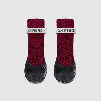  Secure Sock Boots in Magenta Black, Canada Pooch Dog Socks || color::magenta-black || size::na