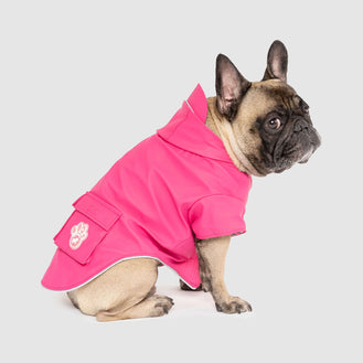 Torrential Tracker in Pink, Canada Pooch Dog Raincoat