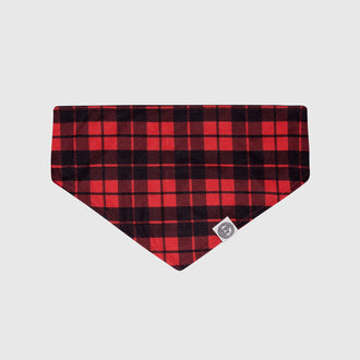 Holiday Bandana in Red Plaid, Canada Pooch Dog Bandana|| color::red-plaid|| size::na