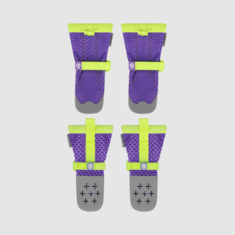 Hot Pavement Boots in Purple Green, Canada Pooch Dog Boots|| color::purple-green||