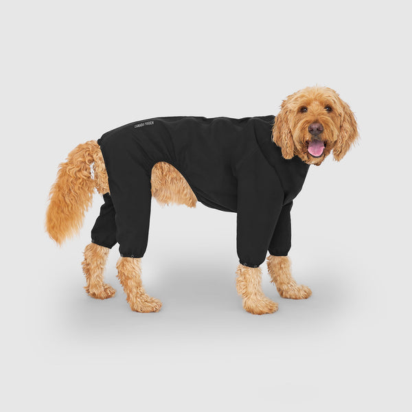 Waterproof Slush Suit in Black, Canada Pooch Dog Suit|| color::black|| size::28|| name:: Louis 