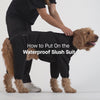 Waterproof Slush Suit in Black, Canada Pooch Dog Suit|| color::black