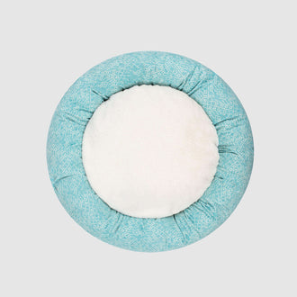 Classic Circular Dog Bed in Tuscany Teal, Canada Pooch Birch Bed || color::tuscany-teal || size::na