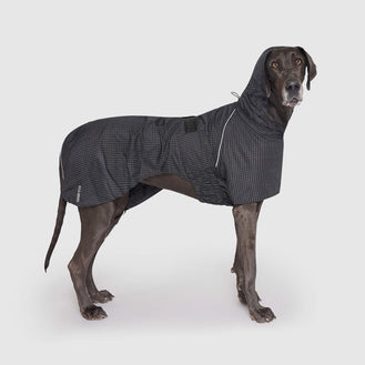Complete Coverage Raincoat in Black Reflective, Canada Pooch Dog Raincoat