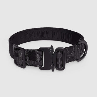 Utility Collar in Black, Canada Pooch Dog Scarf|| color::black || size::na || name::na|| weight::na