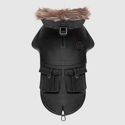 Eco+ Alaskan Army Parka in Black, Canada Pooch, Dog Parka|| color::black|| size::na