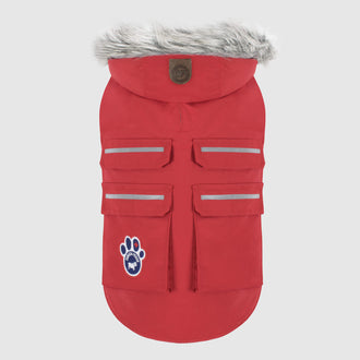 Everest Explorer Dog Vest in Red Reflective, Canada Pooch Dog Vest || color::red-reflective || size::na