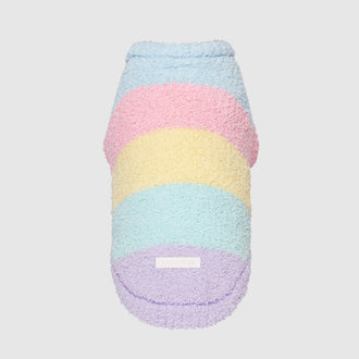 Pastel Party Sweater in rainbow stripe, Canada Pooch, Dog Sweater|| color::rainbow-stripe|| size::na