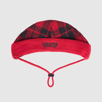 Patterned Beanie in Red Plaid, Canada Pooch Dog Hat|| color::red-plaid || size:: na|| name:: na|| weight:: na