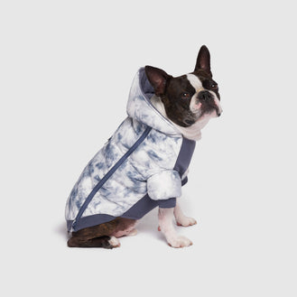 Prism Puffer in Grey Tie Dye, Canada Pooch Dog Parka