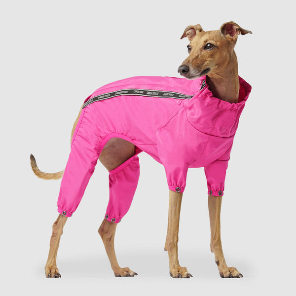 Slush Suit in Pink, Canada Pooch Dog Slush Suit|| color::pink|| size::14|| name:: Joey the Italian Greyhound|| weight::15