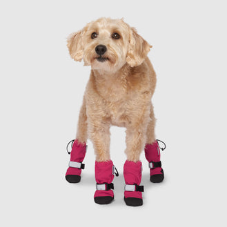 Pink Protective Mesh and Faux Leather Dog Shoes - Summer Kixx by Barko  Booties