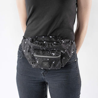 Adult Fanny Pack in Black Splatter, Canada Pooch Everything Fanny Pack 