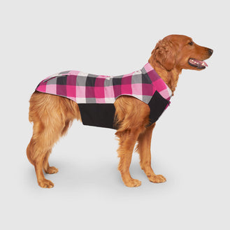 Thermal Tech Fleece in Pink Plaid, Canada Pooch Dog Vest