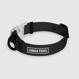 Waterproof Collar in Black, Canada Pooch, Dog Collar|| color::black|| size::na