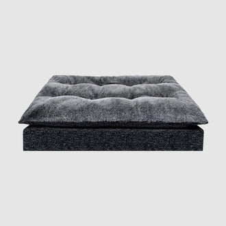 Mat Dog Bed in Carbon Black, Canada Pooch Pillow Topper Birch Bed || color::carbon-black || size::na