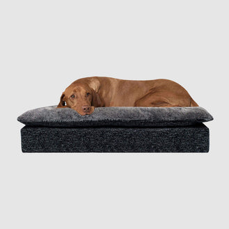 Mat Dog Bed in Carbon Black, Canada Pooch Pillow Topper Birch Bed 