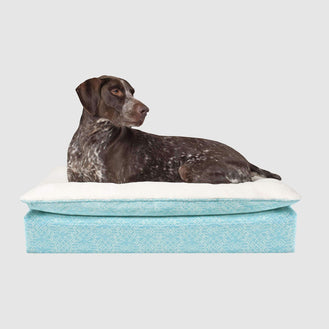 Mat Dog Bed in Teal, Canada Pooch Pillow Topper Birch Bed 